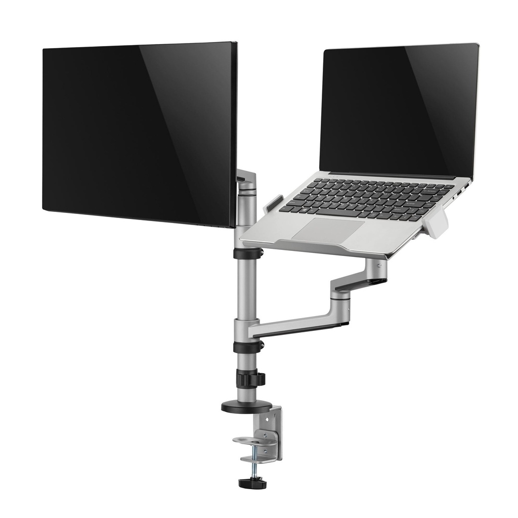 Brateck LDT72-C024ML 17"-32" Dual Arm Articulating Monitor Arm and Laptop Tray