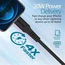 UNITEK USB-A to Lightning 1.2M 20W Cable