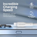 UNITEK USB-A to Lightning 1.2M 20W Cable - White