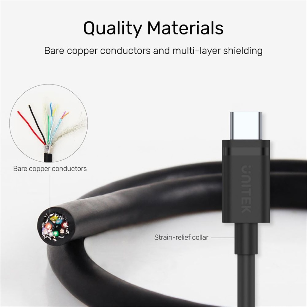 UNITEK USB-A to C 3M Data Cable