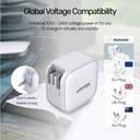UNITEK 3 in 1 Travel Charger USB-C and USB-A 65W