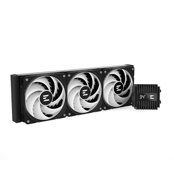 Zalman ALPHA A36 ARGB 360mm Liquid Cooler Live CPU Temp Display - Black