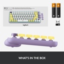 Logitech POP Keys Wireless Mechanical Keyboard with Customizable Emoji Keys