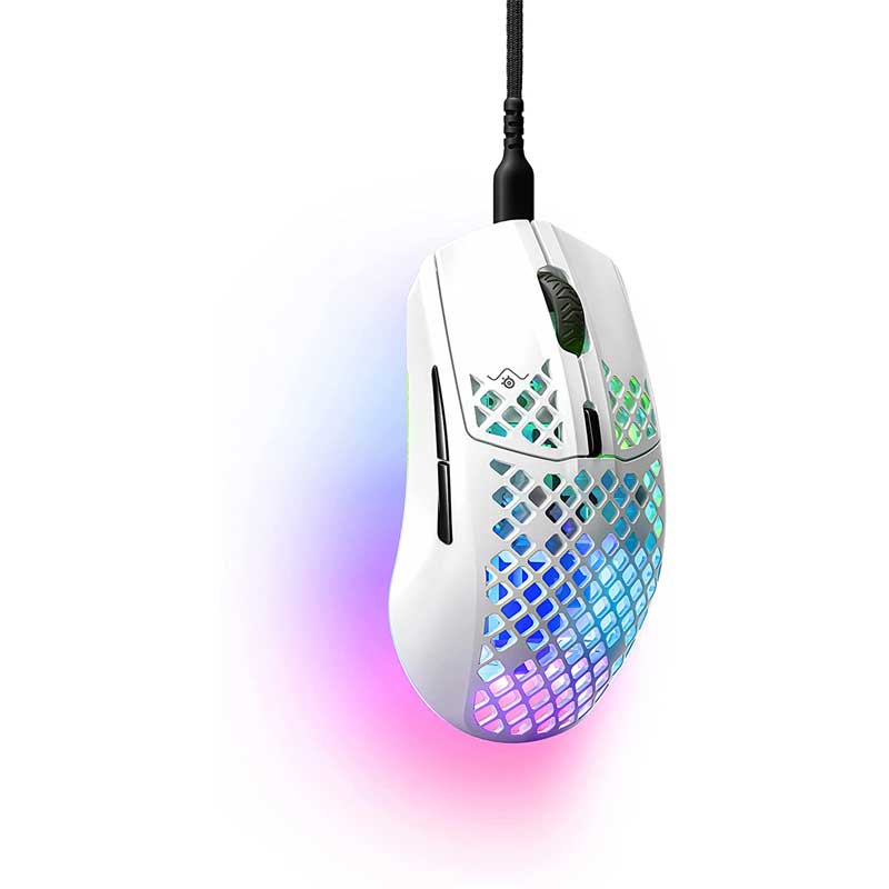 Steelseries Aerox 3 RGB Gaming Mouse - White Snow