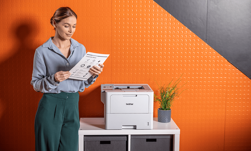 Brother Printer HL-L6415DW Mono Laser with 11,000-Page In-Box Toner