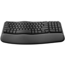 Logitch Wave Keys ERGO Wireless Keyboard - Black