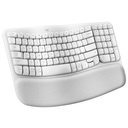 Logitch Wave Keys ERGO Wireless Keyboard - White
