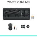 Logitech MK540 Advanced Wireless Keyboard and Mouse Combo