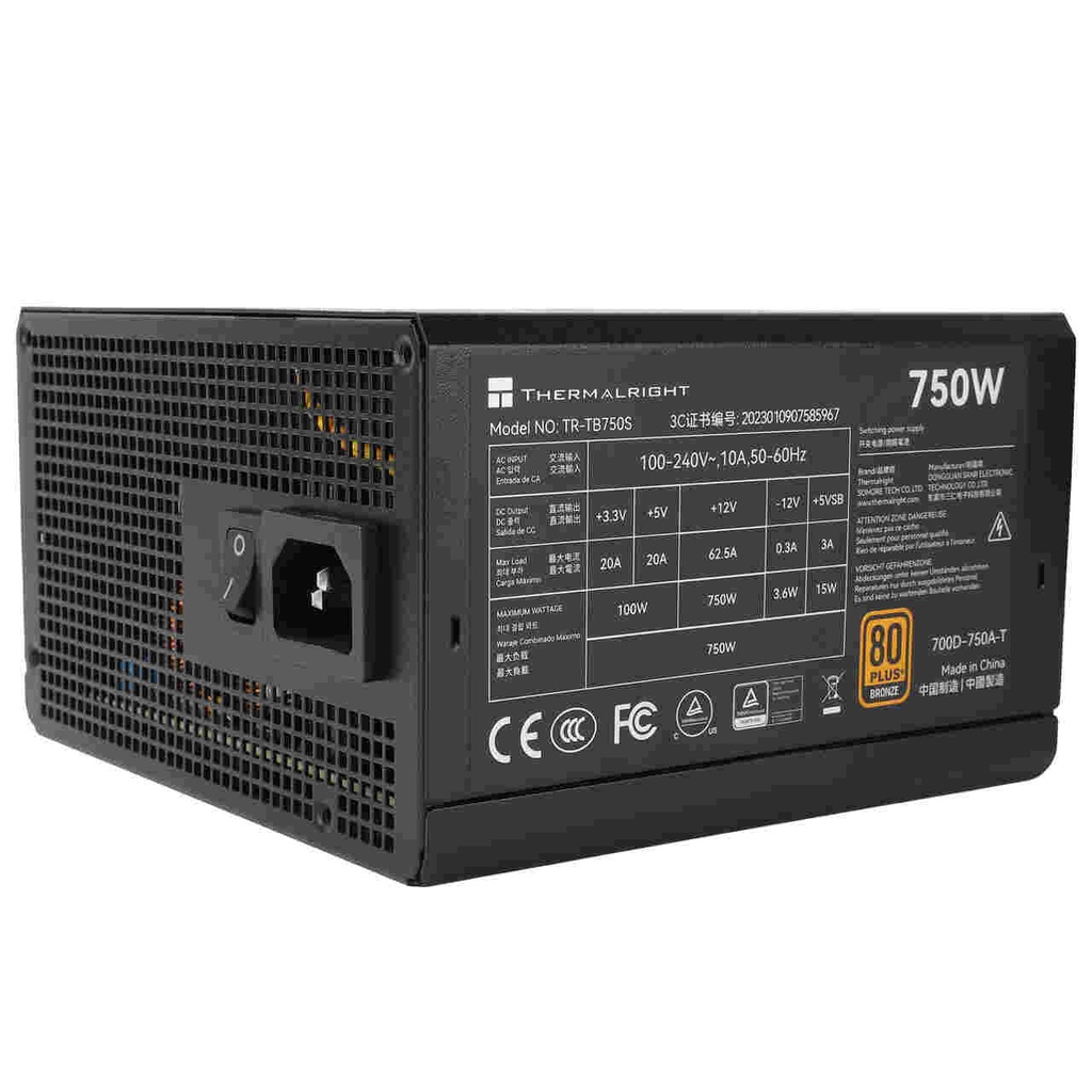 Thermalright 750W TR-TB750S 80+ Bronze Power Supply