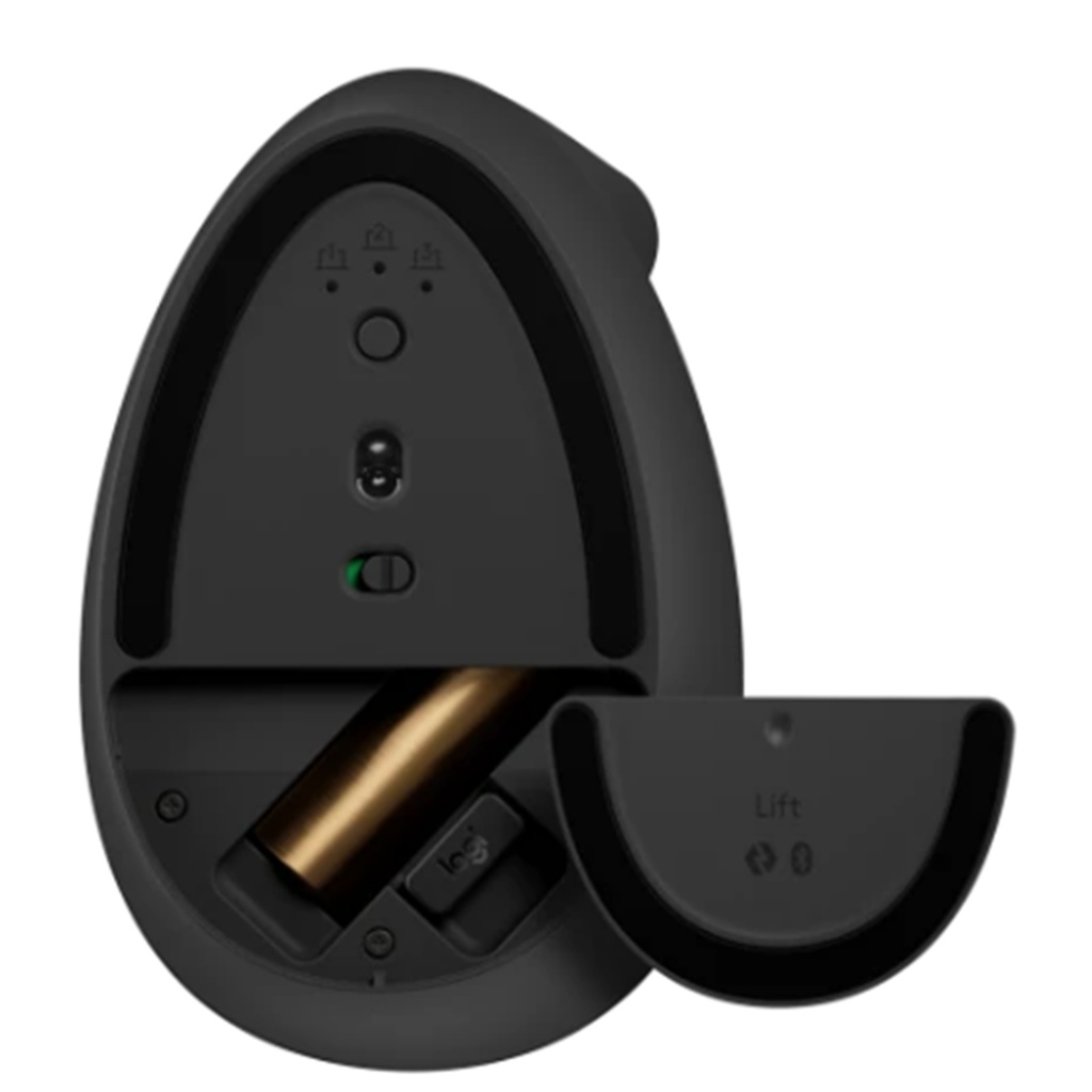 Logitech Lift Ergonomic Wireless Mouse - Graphite