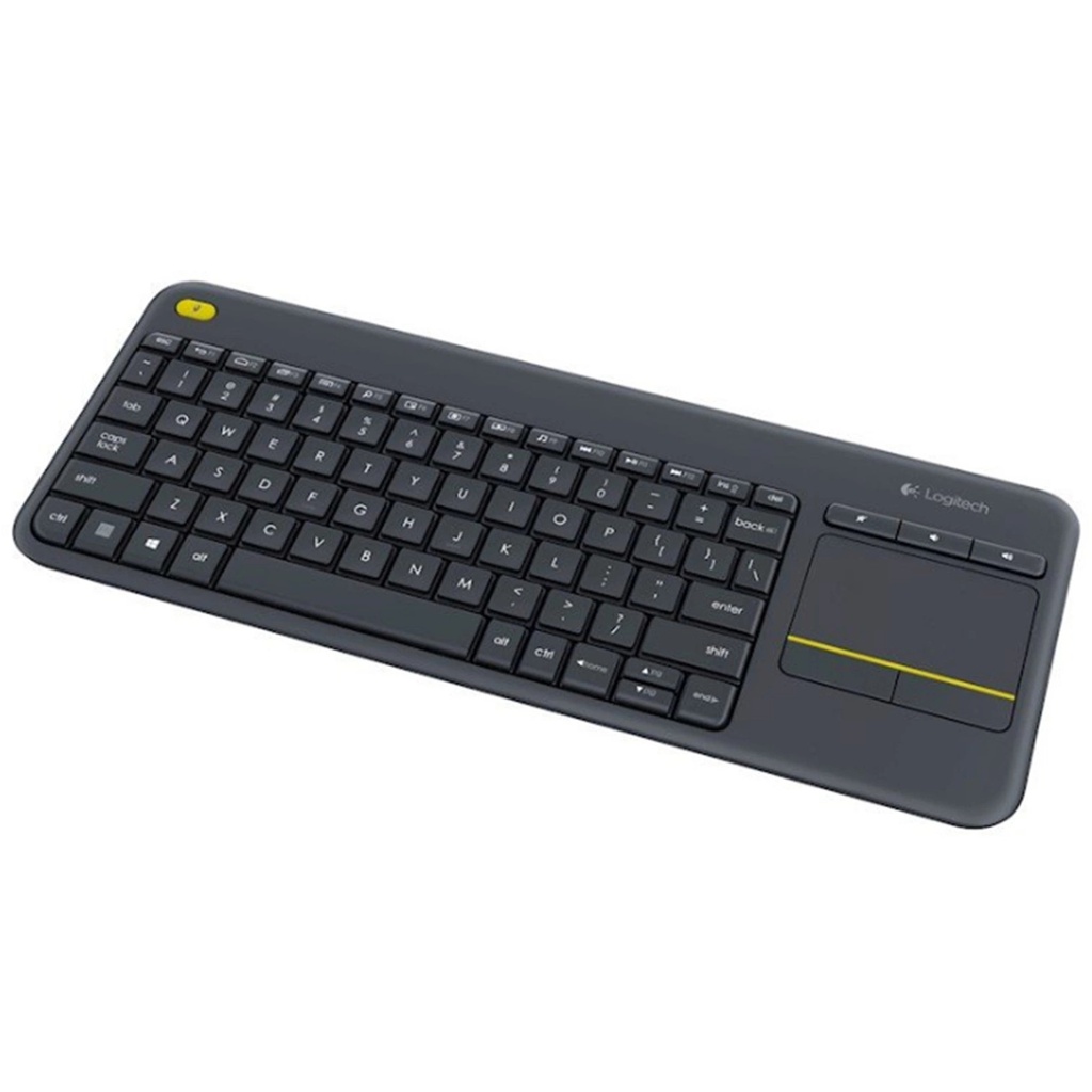 Logitech K400 Plus Wireless Keyboard with Touch Pad - Black