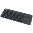 Logitech K400 Plus Wireless Keyboard with Touch Pad - Black