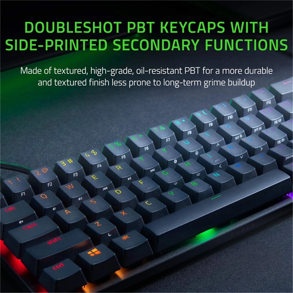 RAZER HUNTSMAN MINI 60% Optical Gaming Keyboard CLICKY PURPLE SWITCH