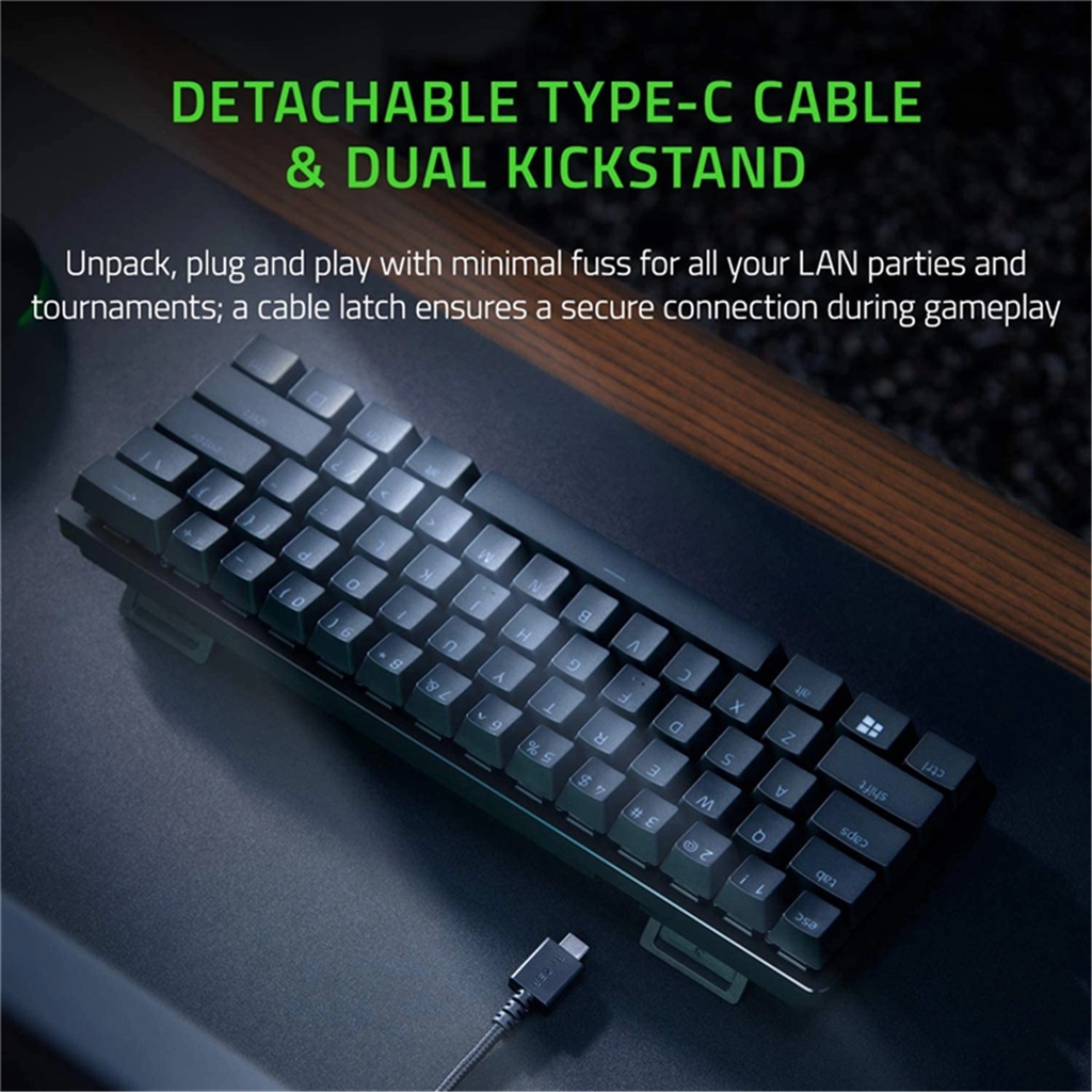 RAZER HUNTSMAN MINI 60% Optical Gaming Keyboard CLICKY PURPLE SWITCH