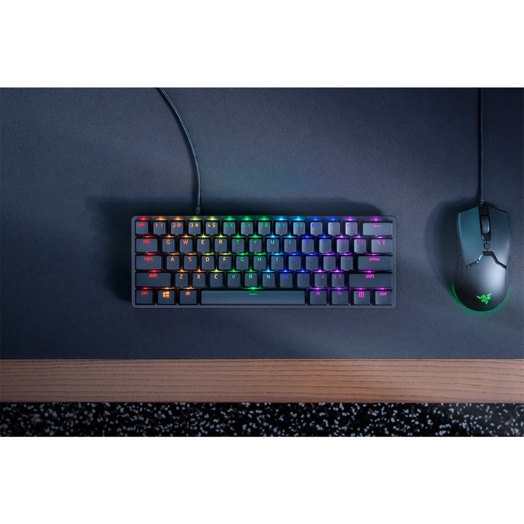 RAZER HUNTSMAN MINI 60% Optical Gaming Keyboard CLICKY PURPLE SWITCH