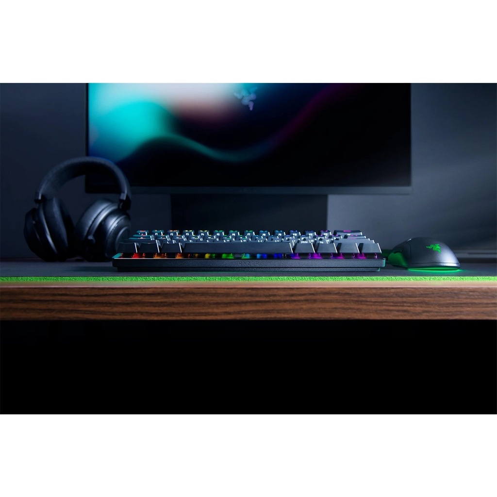 RAZER HUNTSMAN MINI 60% Optical Gaming Keyboard CLICKY PURPLE SWITCH