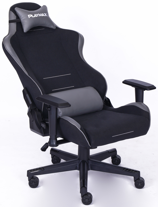 Playmax Elite Gaming Chair - Fabric Black and Grey