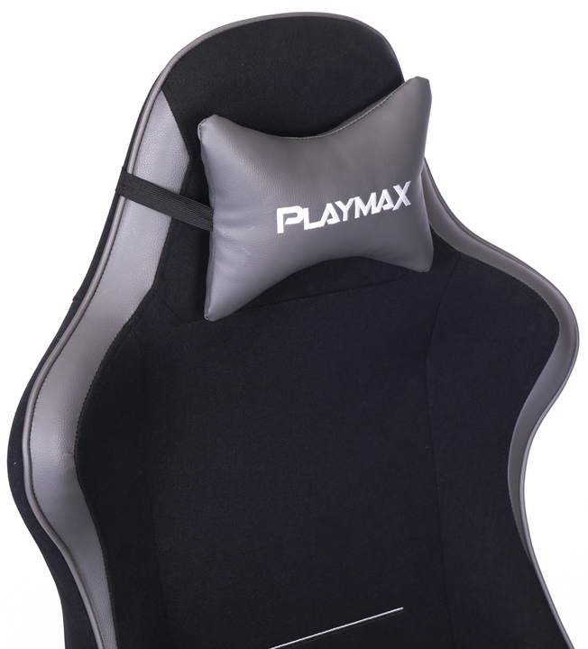 Playmax Elite Gaming Chair - Fabric Black and Grey
