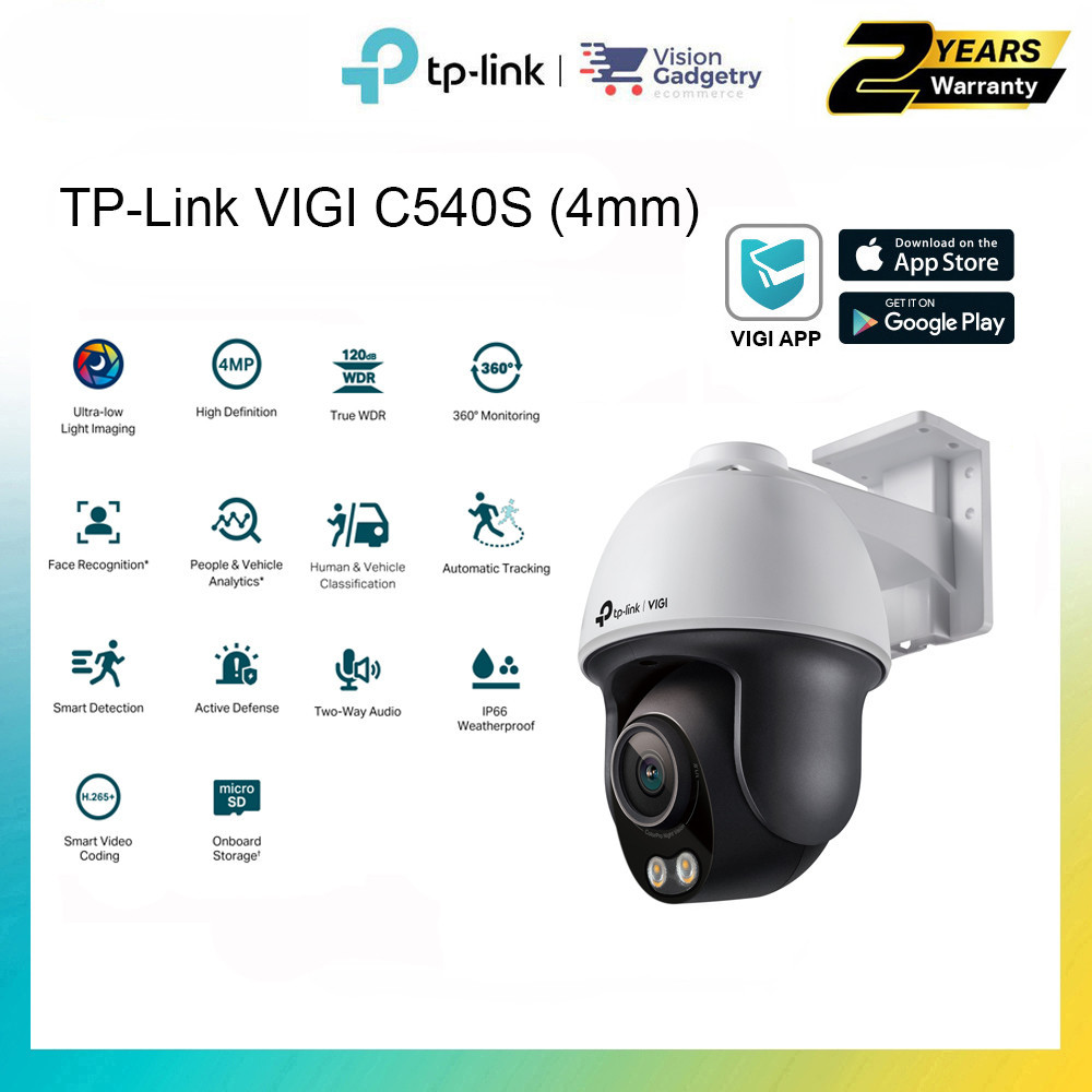 VIGI Outdoor ColorPro Night Vision Pan Tilt PTZ Network Camera