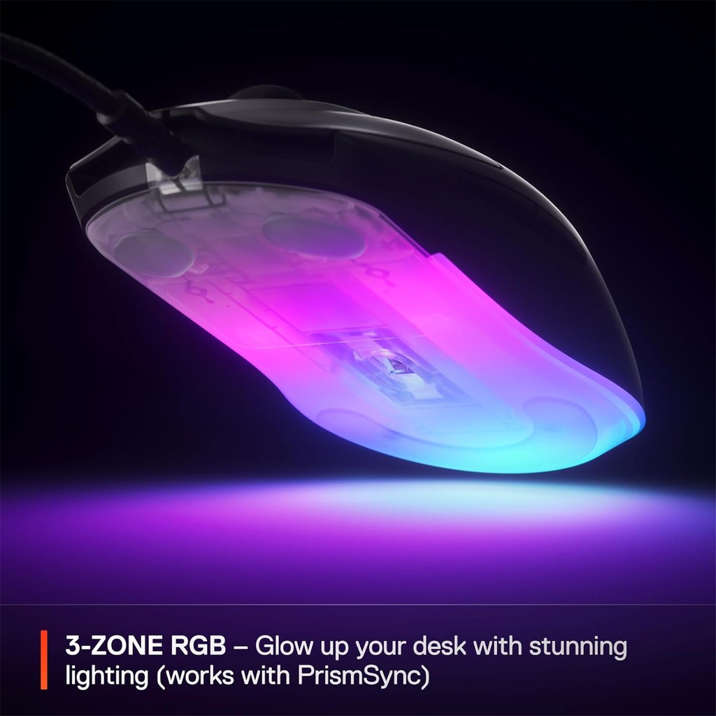 Steelseries Rival 3 Wired Gen 2 Optical Gaming Mouse - Black
