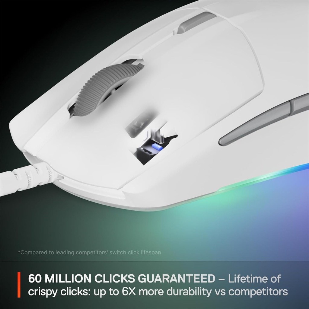 Steelseries Rival 3 Wired Gen 2 Optical Gaming Mouse - White