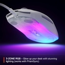 Steelseries Rival 3 Wired Gen 2 Optical Gaming Mouse - White