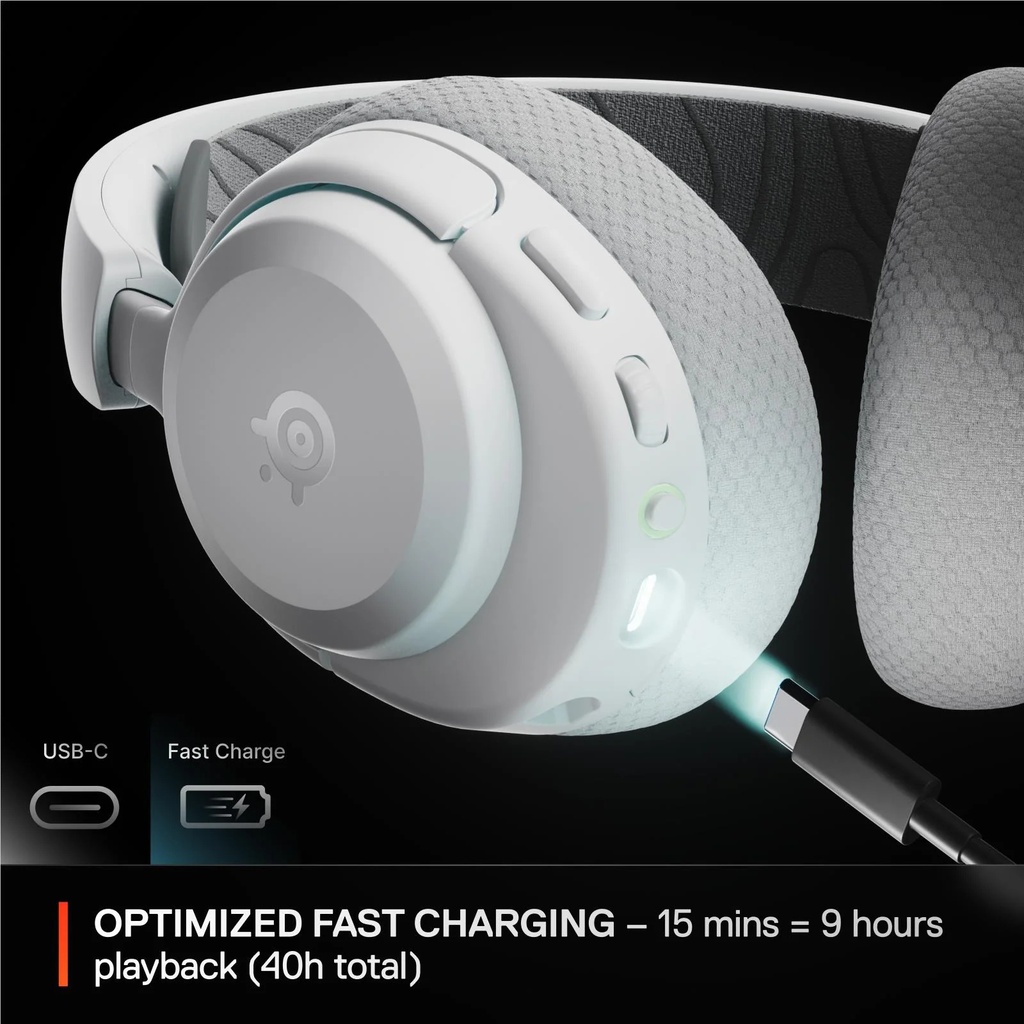 SteelSeries Arctis Nova 3PW White Wireless Headset