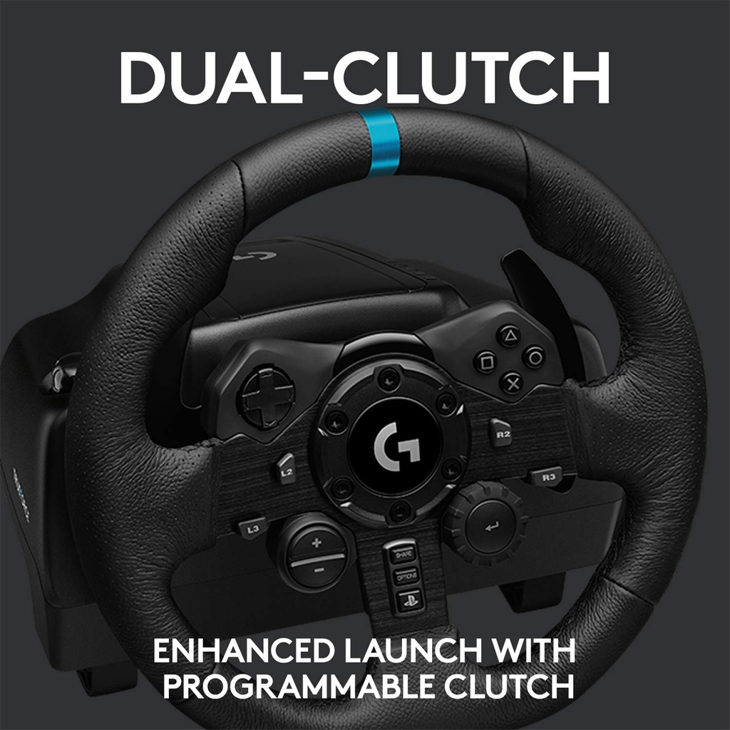 Logitech G923 TrueForce Sim Racing Wheel For Playstation 4, 5 & PC