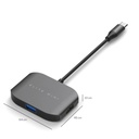 mbeat MB-UC27-HDM USB-C Multi-Port Adapter - One Each of HDMI, USB 3.0 and USB 2.0 Ports (Space Grey, Aluminium