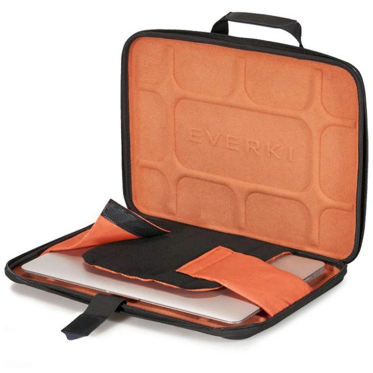 EVA Hard Shell 12.5'' 14.1'' Laptop case High Density Foam & Hook & Loop Strap.