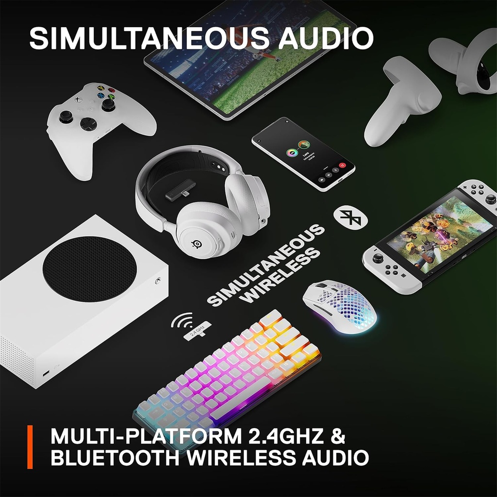 SteelSeries Arctis Nova 7X Wireless Gaming Headset - White
