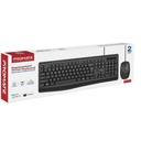 Promate Ergonomic Wired Multimedia Keyboard & Mouse Combo