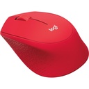 Logitech M331 Silent Wireless Mouse - RED