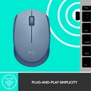 Logitech M171 Wireless Mouse - Blue Grey