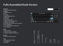 Keychron Q3 Ultra 8K Wireless Black Silk POM Switch BANANA Custom Mechanical Keyboard