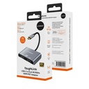 mbeat Tough Link USB-C to Dual 4K/60Hz HDMI MST Adapter - Space Grey