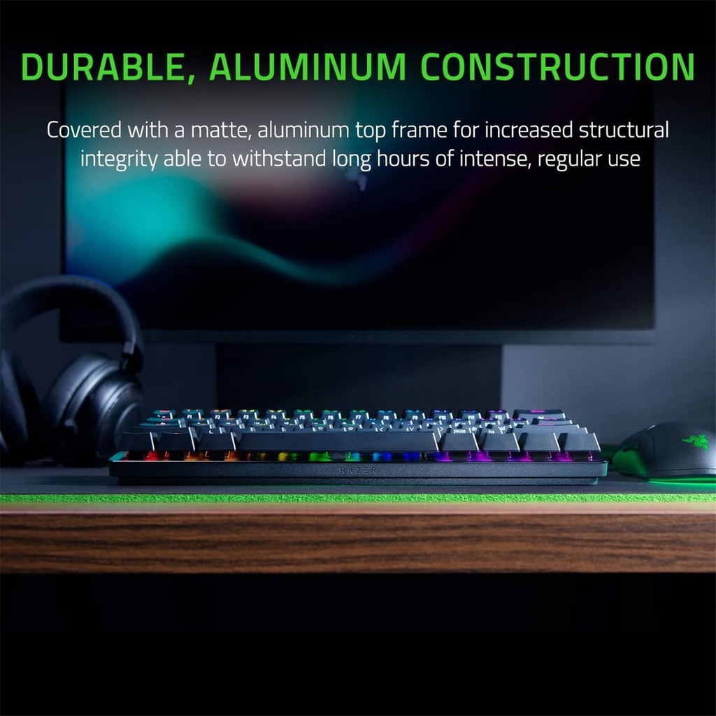 RAZER HUNTSMAN MINI - 60% OPTICAL GAMING KEYBOARD (LINEAR RED SWITCH)