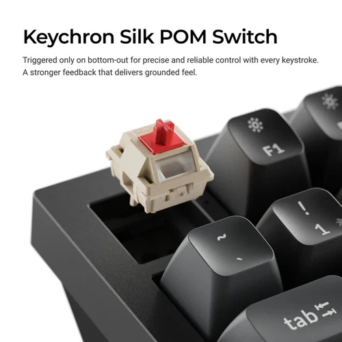 Keychron Q1 Ultra 8K Wireless Black Silk POM Switch BANANA Custom Mechanical Keyboard