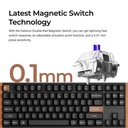 Keychron K4 HE Wireless Magnetic Switch Special Edition White Gateron Double-Rail Magnetic Nebula Switch Custom Keyboard (copy)
