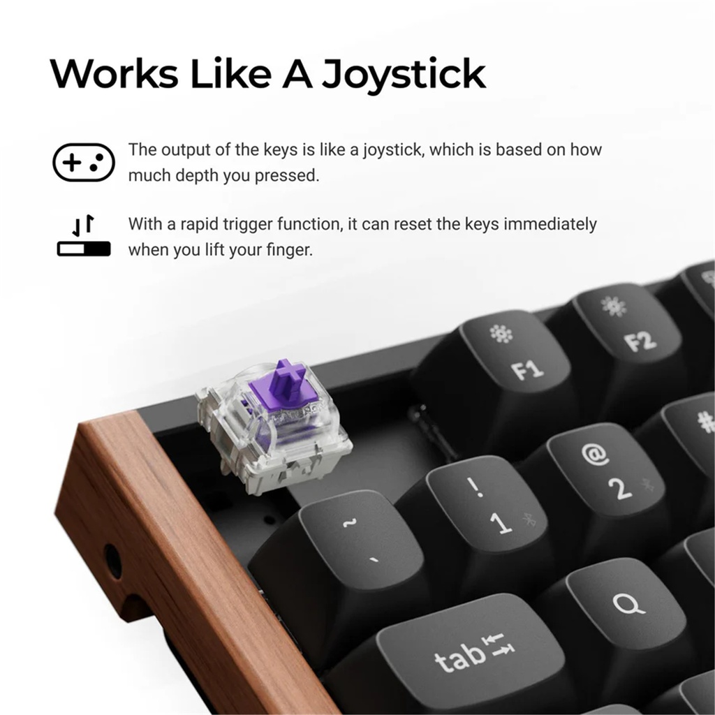 Keychron K4 HE Wireless Magnetic Switch Special Edition White Gateron Double-Rail Magnetic Nebula Switch Custom Keyboard (copy)