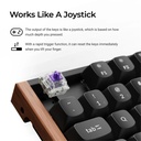 Keychron K4 HE Wireless Magnetic Switch Special Edition White Gateron Double-Rail Magnetic Nebula Switch Custom Keyboard (copy)