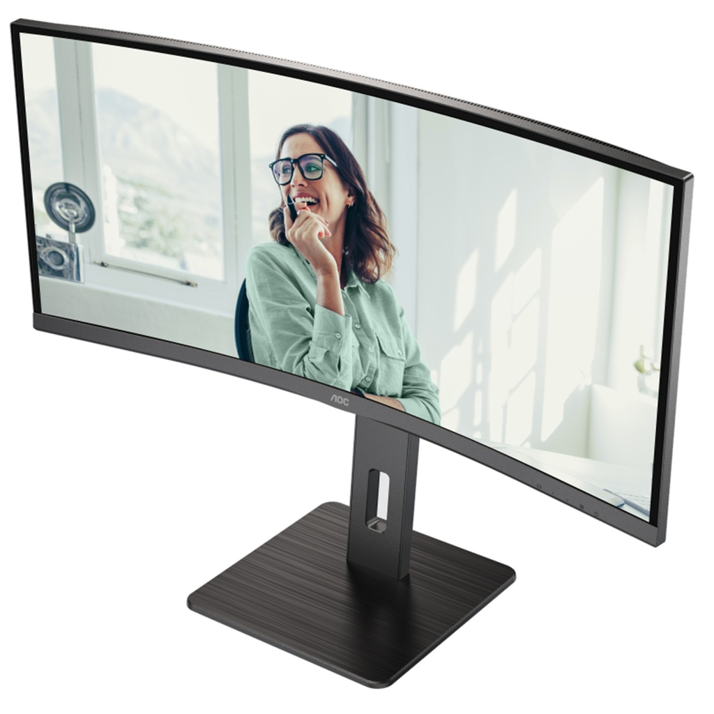 AOC CU34P3CV 34" Curved 3440x1440 4ms HDMI DP USB 100Hz Monitor
