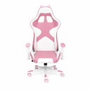 Playmax Studio Cat Gaming Chair White/Pink With Cushion
