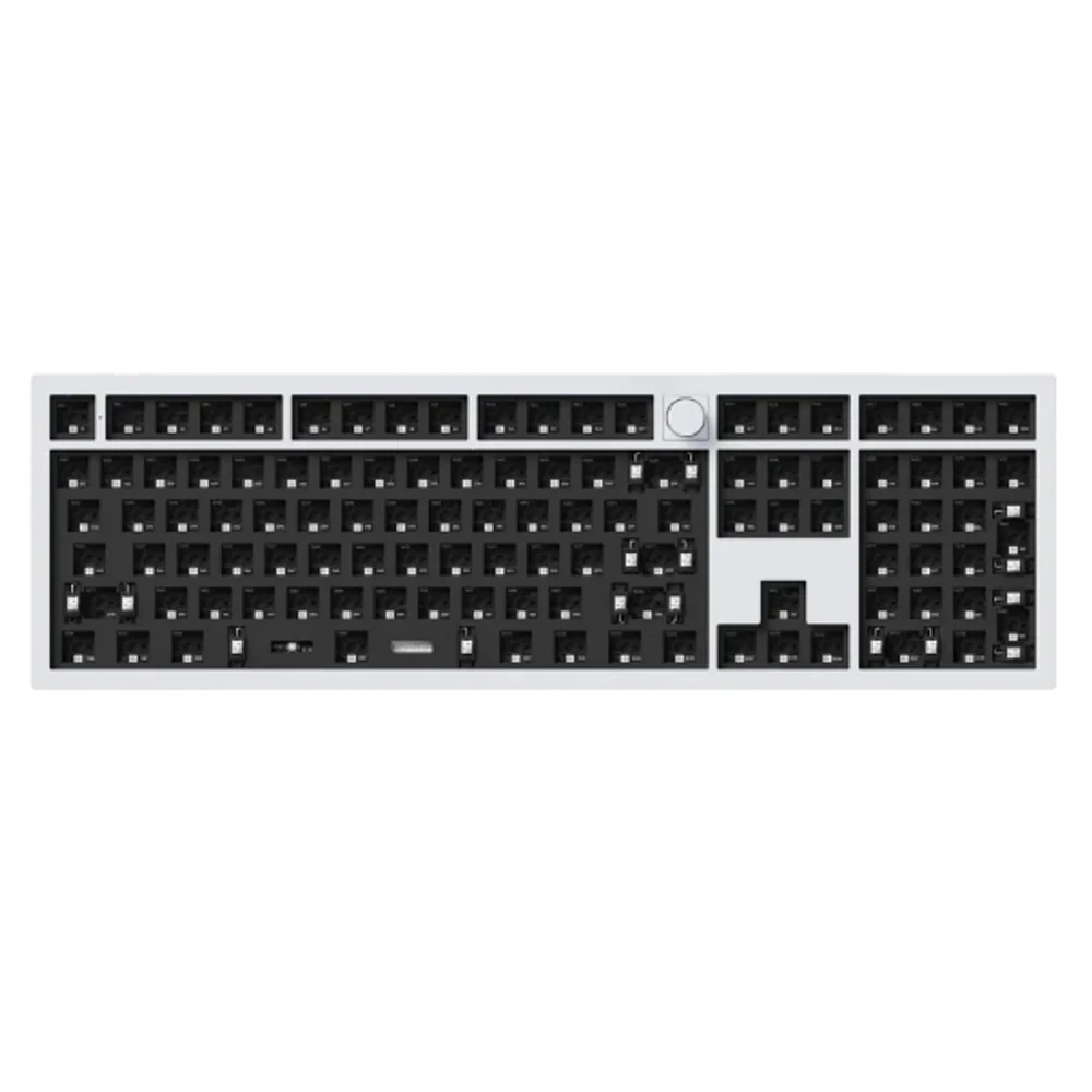 Keychron Q6 Pro QMK/VIA Wireless Custom Mechanical Keyboard Barebone Knob Shell White