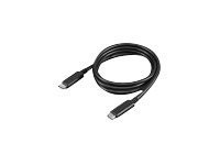Lenovo - USB cable - USB-C (M) to USB-C (M) - 20 V - 5 A - 1 m - 4K support, USB Power Delivery (5A, 100W)
