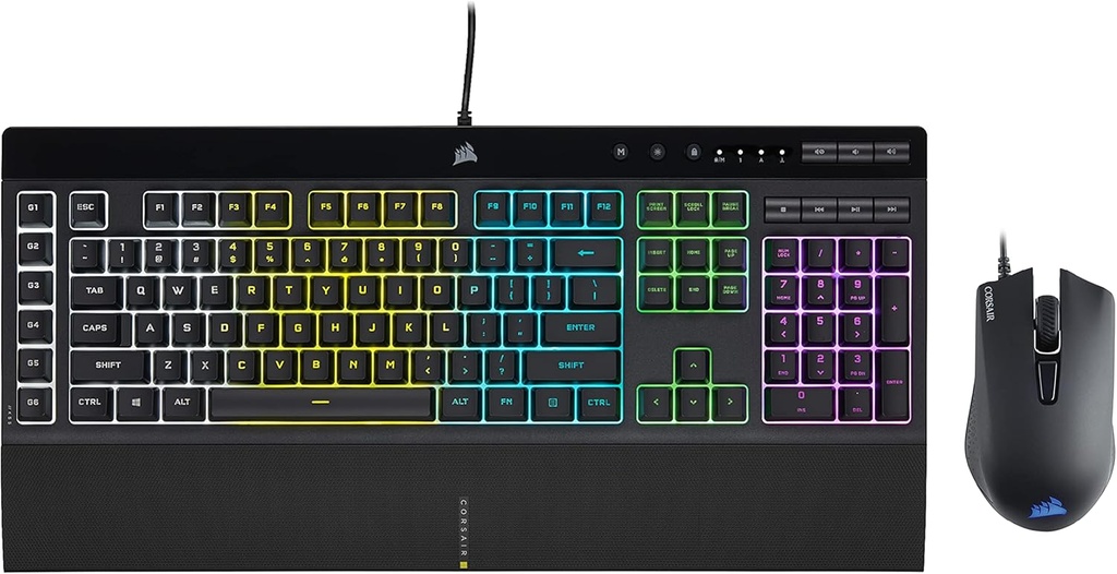 Corsair K55 RGB Pro + Harpoon RGB Pro Gaming Bundle