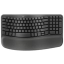 Logitech Wave Keys ERGO Wireless Keyboard - Black
