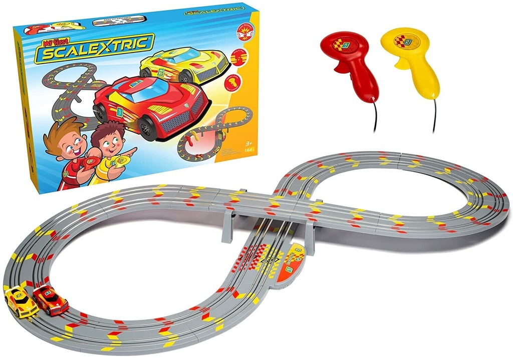 MY FIRST SCALEXTRIC SET MAINS POWERED RACE SET