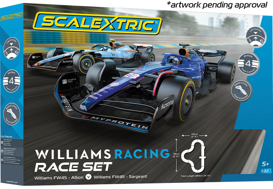 SCALEXTRIC WILLIAMS RACING RACE SET