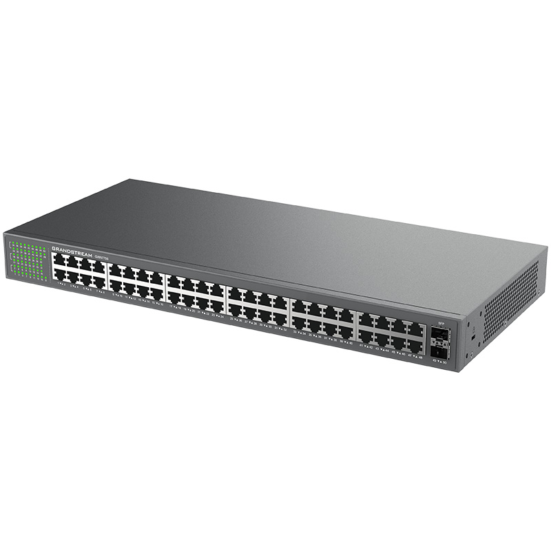 Grandstream GWN7806P Enterprise Layer 2+Managed PoE Network Switch, 48x GIGE, 6x SFP+